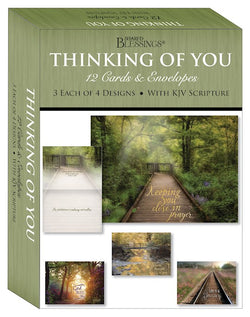 Peaceful Paths - Box of 12 with KJV Scripture
