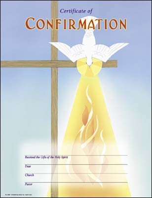 Hermitage Art - Holy Spirit Descend Upon Us - Confirmation Certificate