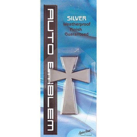Auto Emblem - Silver Cross