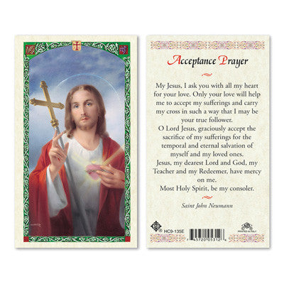 Acceptance Prayer Card