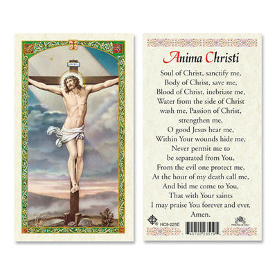 Anima Christi (Crucifix) Prayer Card