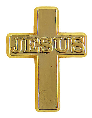 Autom-Jesus Cross Lapel Pin