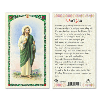 Dont Quit Prayer Card
