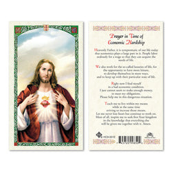 Prayer in Time of Economic Hardship Prayer Card