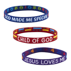 Childrens Inspirational Elastic Bracelets