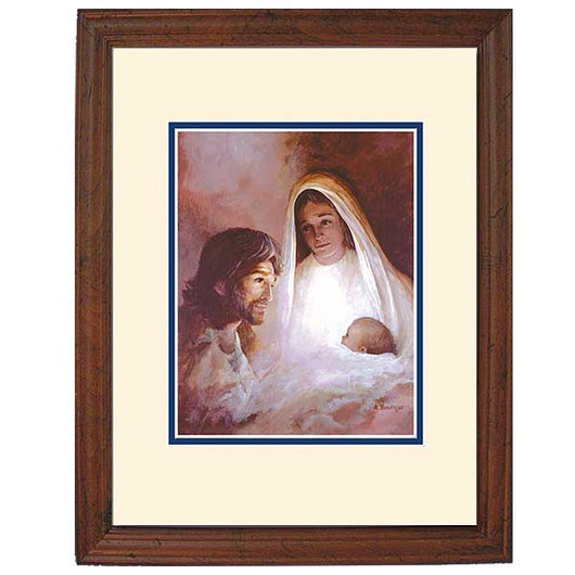 The Holy Family (11 x14) brown frame