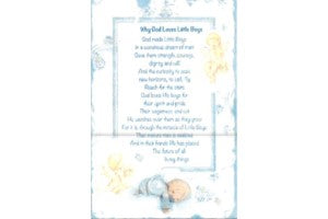 Greetings of Faith - Why God Loves Little Boys - Greeting Card