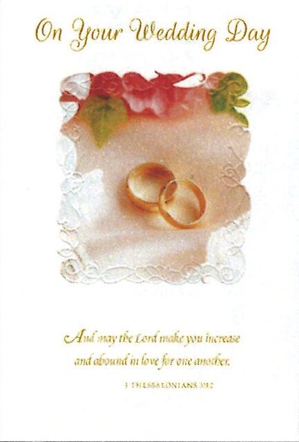 Greetings of Faith - On Your Wedding Day - Greeting Card