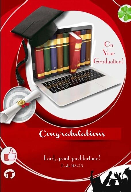 Greetings of Faith - On Your Graduation! Congratulations - Greeting Card