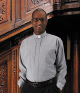 Clergy Shirt (Long sleeve, grey, neck size 16) -