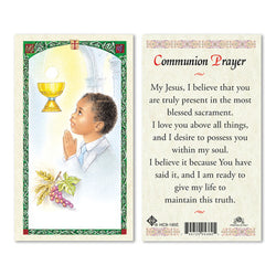 First Communion Boy Prayer Card