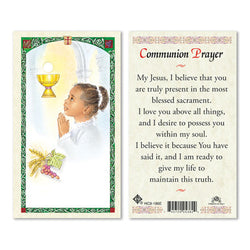 1st Communion Girl Prayer Card
