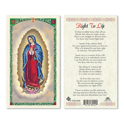 Right to Life Prayer Card