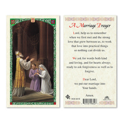 Marriage Prayer Prayer Card