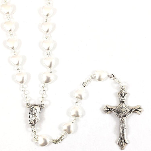 Shomali Rosary Pearl Hearts