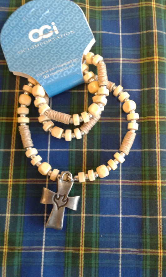 OCI Confirmation Necklace with Pewter Cross with Dove