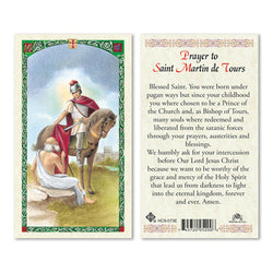 Saint Martin de Tours Prayer Card