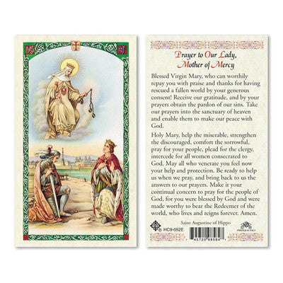 Mother of Mercy Prayer Card