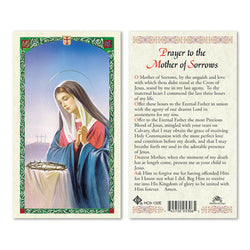 Mother of Sorrows Prayer Card