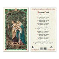 Parents Creed Prayer Card