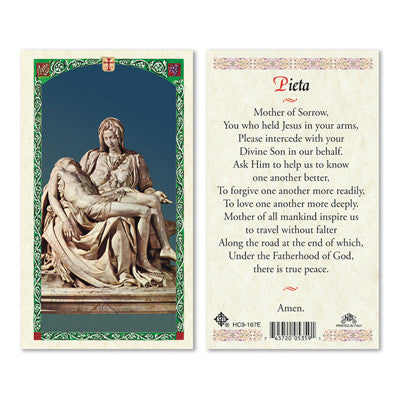 Pieta/Mother of Sorrows Prayer Card