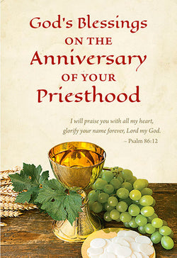 God's Blessings On the Anniversary of Your Priesthood - Greetings of Faith