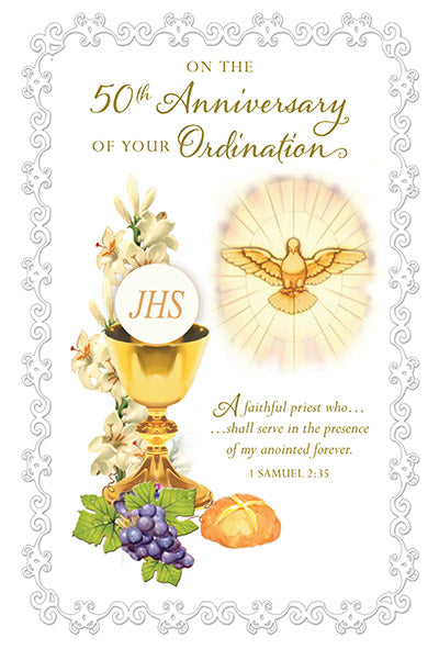 On the 50th Anniversary of Your Ordination - Greetings of Faith