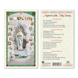 Rosary Mysteries Prayer Card