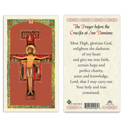 San Damiano Crucifix Prayer Card