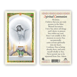 Spiritual Communion Prayer Card