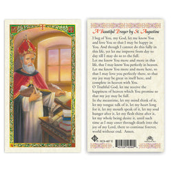 Saint Augustine Prayer Card