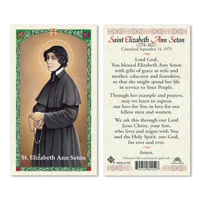 Saint Elizabeth Ann Seton Prayer Card