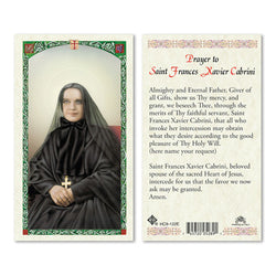 Saint Frances Xavier Cabrini Prayer Card