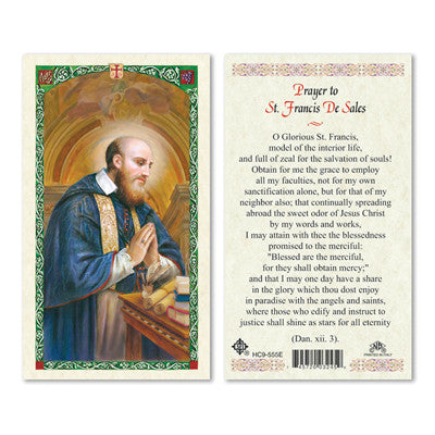 Saint Francis de Sales Prayer Card