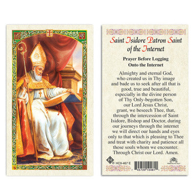 Saint Isidore Bishop Prayer Card