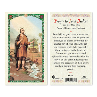 Saint Isidore the Farmer Prayer Card