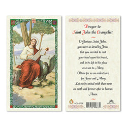 Saint John the Evangelist Prayer Card