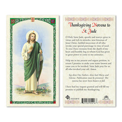 Saint Jude Thanksgiving Novena Prayer Card