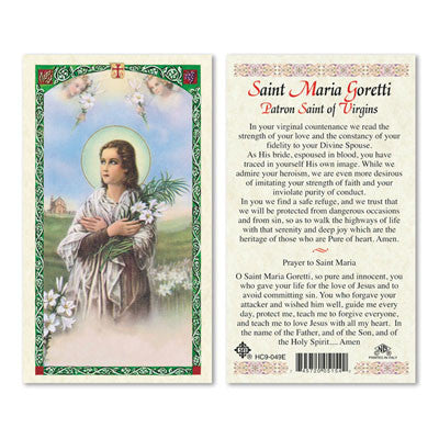 Saint Maria Goretti Prayer Card