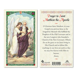 Saint Matthew the Apostle Prayer Card