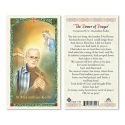 Saint Maximillian Kolbe Prayer Card