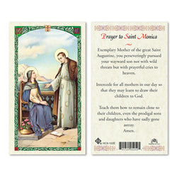 Saint Monica Prayer Card