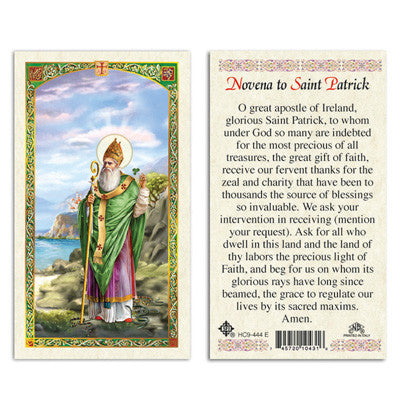 Saint Patrick Novena Prayer Card