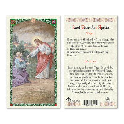 Saint Peter the Apostle Prayer Card