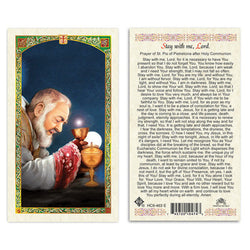 Saint Padre Pio Prayer Card