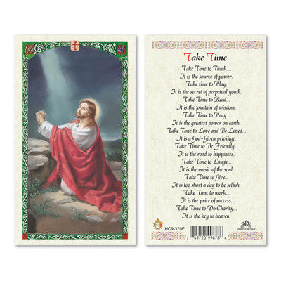 Take Time Prayer Card