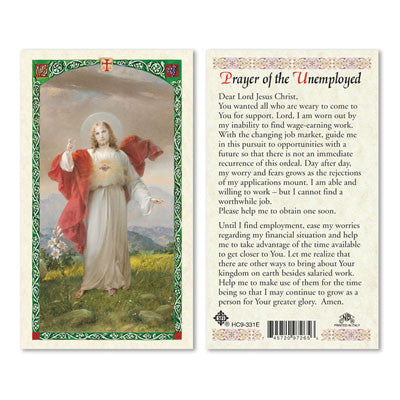 Prayer of the Unemployed Prayer Card
