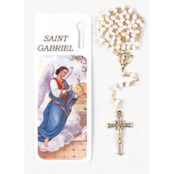 Saint Gabriel Bookmark With Rosary