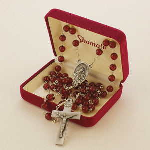 Shomali Burgundy Relic Rosary