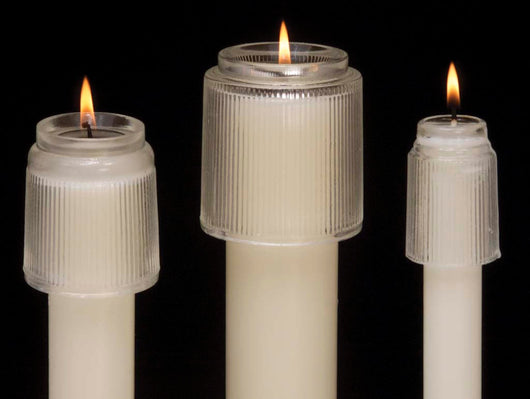 Glass Candle Follower 7/8” Diameter PFV088